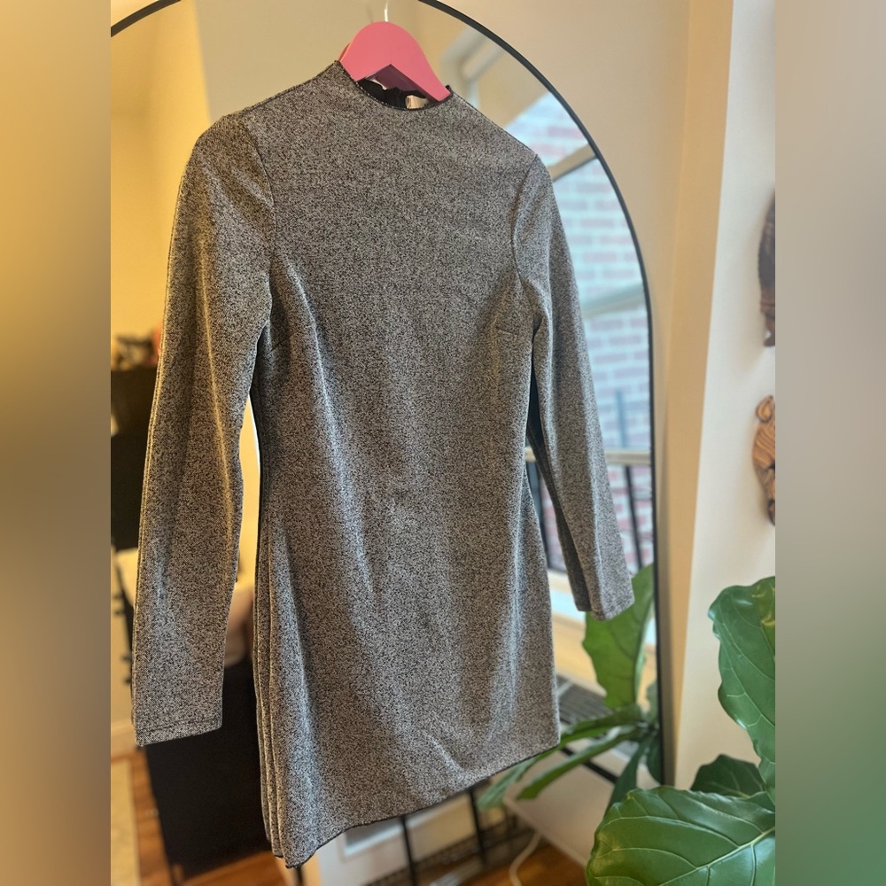 MANGO grey mini dress